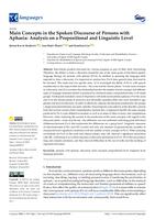 Main Concepts in the Spoken Discourse of Persons with Aphasia: Analysis on a Propositional and Linguistic Level