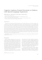 Cognitive Auditory Evoked Potentials in Children with Special Language Impairment